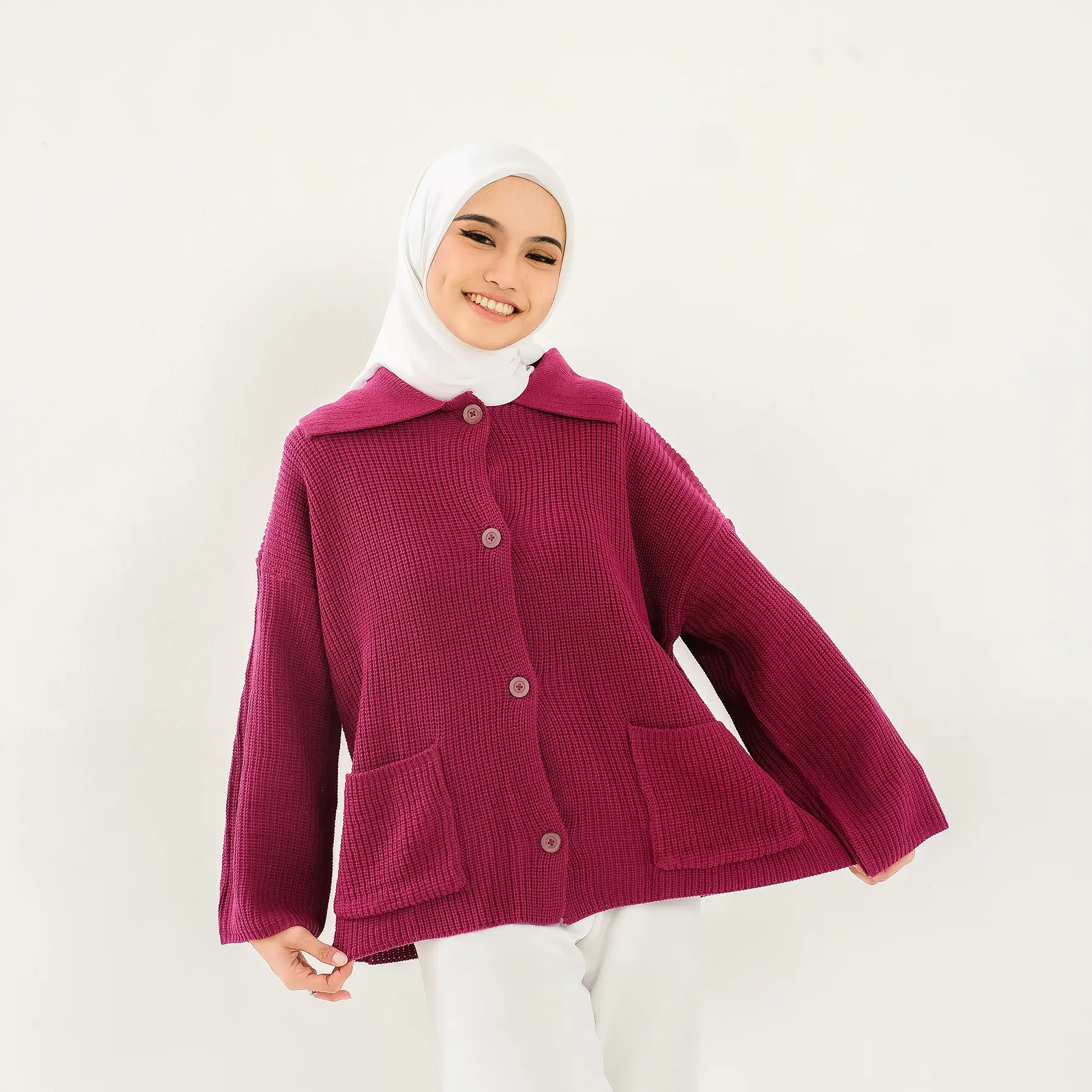 AHLAMI - KEYRA OVERSIZE JACKET RAJUT BAJU RAJUT CARDIGAN RAJUT OVERSIZE PREMIUM BAJU RAJUT KOREA