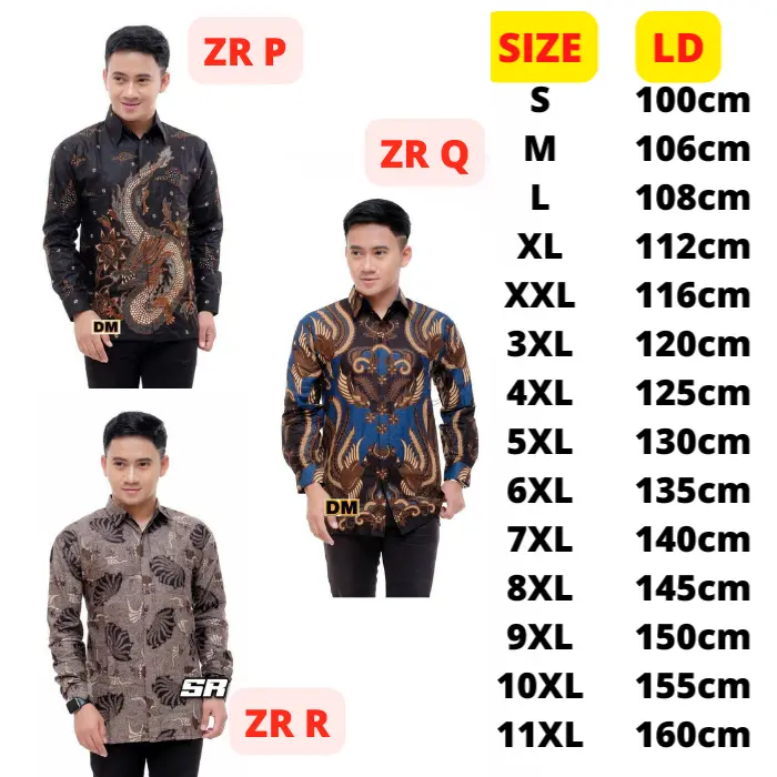Kemeja batik jumbo furing lengan panjang atau tanpa furing, size S,M,L,XL,XXL,3XL,4XL,5XL,6XL,7XL,8XL,9XL,10XL,11XL Rekomen buat seragam karena size komplit