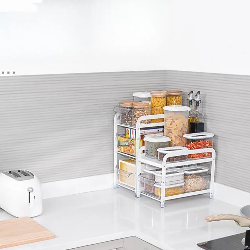 Kitchen Cabinet Organizer, 1 Count Pull Out Cabinet Organizer, Cabinet Storage Rack, Kitchen Storage Organizer, Home Organizer 4