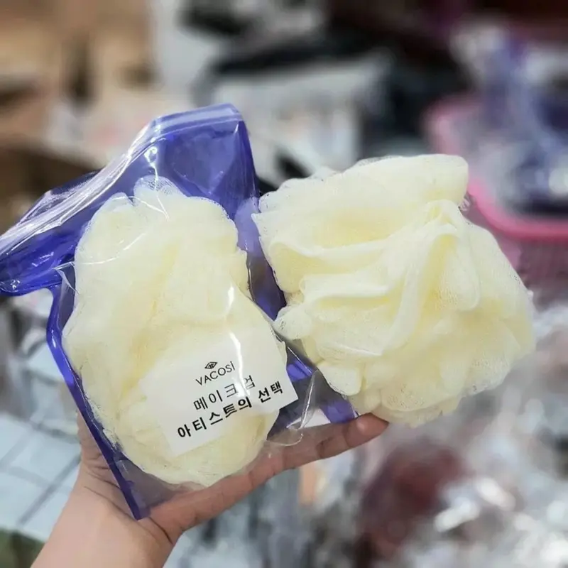 Bông tắm cao cấp Vacosi - bông tròn 4