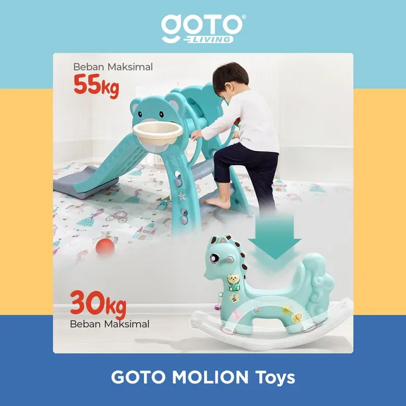 Goto [COD] Molion Perosotan Papan Seluncur Mainan Anak Playground Indoor 7
