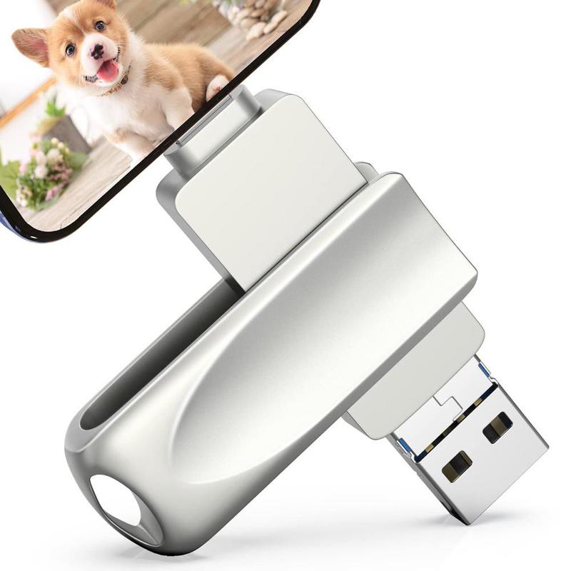 Product Introduction of 3 in 1 Flash Drive, USB 3.0 Memory Storage, High Speed USB Flash Drive for iPhone iPad Android Smart Phones PC Laptops 0