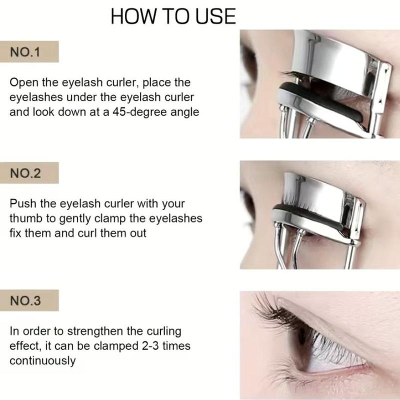Eyelash Curler with 24pcs Curler Replacement Refill Pad(1 Set), Professional Eye Lash Curling Tool for Women and Girls, Black 4