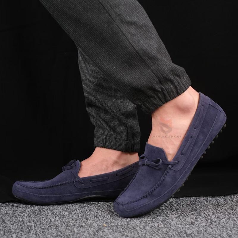 Crusers - Sepatu Formal Slip On Loafers Pria Sepatu Pria Casual Pantofel Kulit Suede Original Minning Distro - Sepatu Pria Kerja Kantor Kuliah Wisuda Pesta Nikahan Kondangan Gaya Santai Pria Loafers SLip On Keren Trendi Kekinian 4