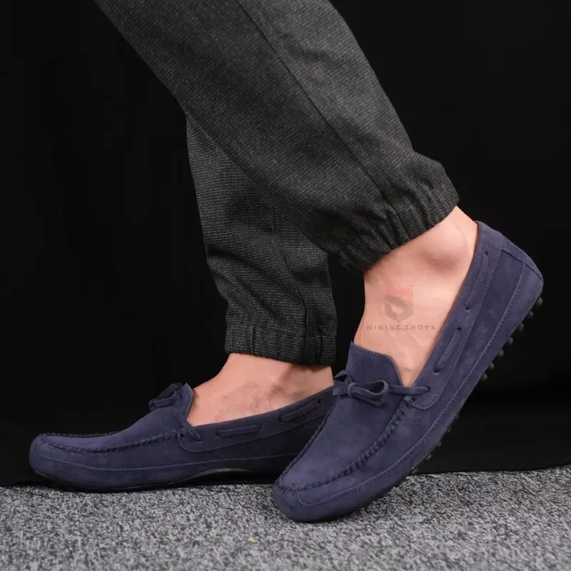 Crusers - Sepatu Formal Slip On Loafers Pria Sepatu Pria Casual Pantofel Kulit Suede Original Minning Distro - Sepatu Pria Kerja Kantor Kuliah Wisuda Pesta Nikahan Kondangan Gaya Santai Pria Loafers SLip On Keren Trendi Kekinian 4
