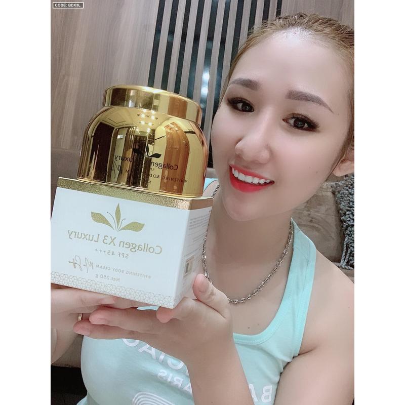 Hộp kem body collagen x3 luxury kích trắng, hàng Đông Anh Làm Đẹp Da Women Skincare Dưỡng Body 1
