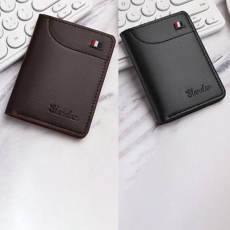 Ví Mini, Siêu Mỏng, Da PU Chất Lượng Cao Mềm, Ví Đựng Thẻ Tín Dụng Mini, Dành Cho Nam, Chủ Thẻ, Q1R5 3