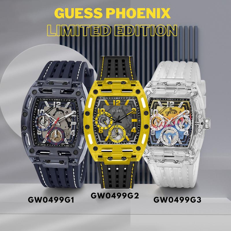 Đồng hồ Unisex GUESS GW0499G1-2-3 [2325] Nam/Nữ Khung Polycarbonate | Nam nữ đeo đều được