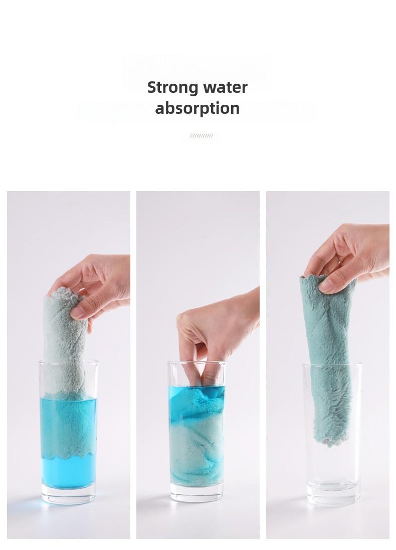 Product Introduction of Kitchen Cleaning Rag Absorbent Dishcloth Thickened Dishwashing Towel Lint-Free Easy to Clean 5