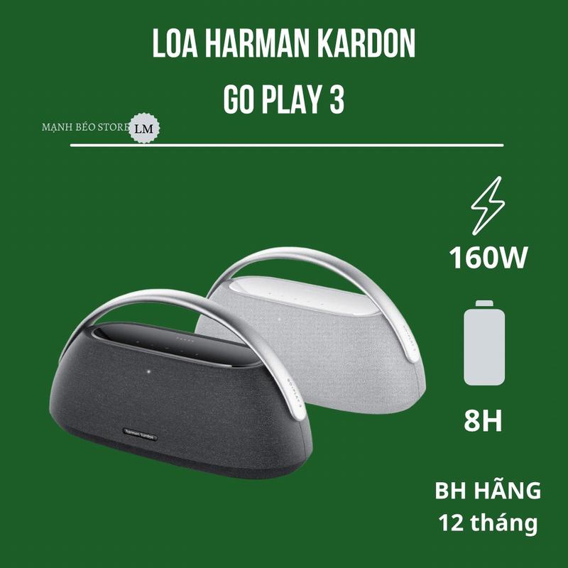  Loa di động Harman Kardon Go Play 3 - 160W - pin 8h - bảo hành 12T 