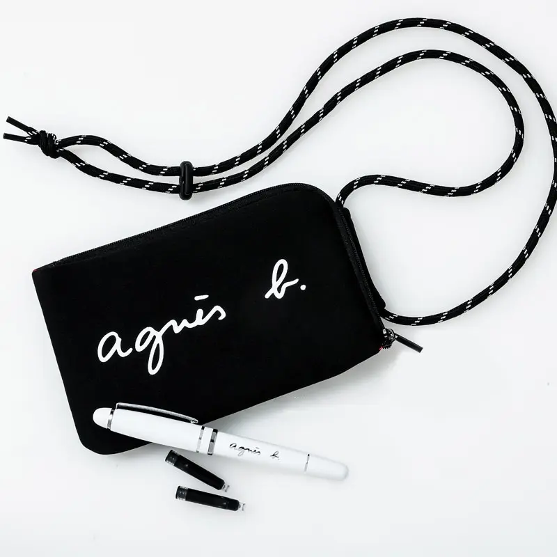 Japanese Magazine Appendix Daily Order Multi-Functional Women's Simple Shoulder Messenger Bag Vertical AG. B Mobile Phone Bag Small Bag
