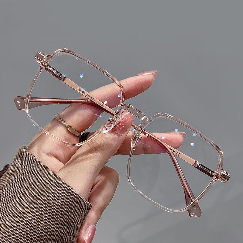 Product Introduction of Kính râm chống ánh sáng xanh biển , thời trang, siêu nhẹ, khung kim loại trong suốt, dành cho phụ nữ và nam giới, kính mắt 0