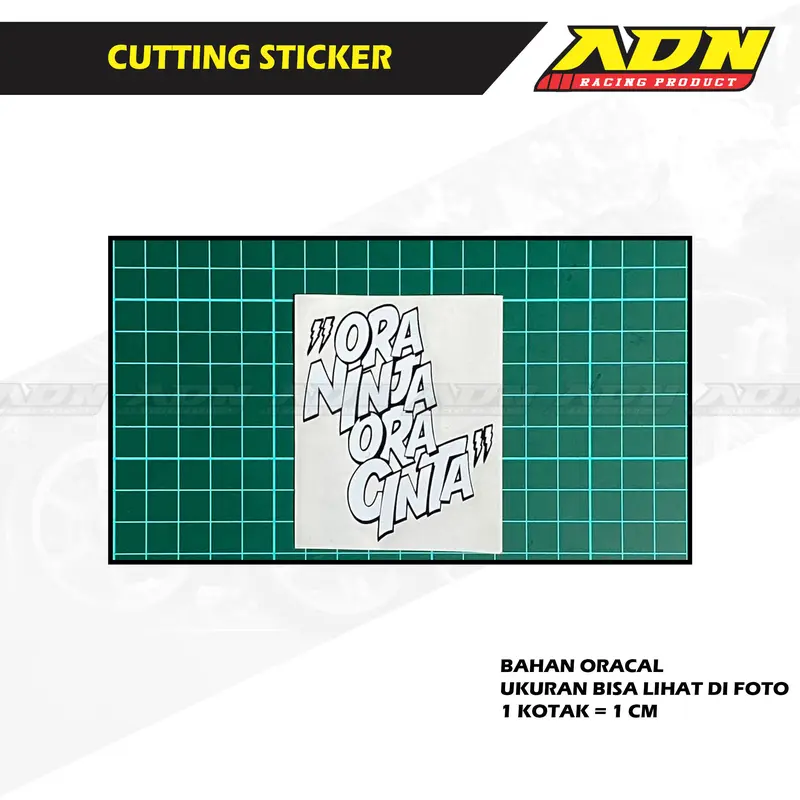 Stiker Ora Ninja Ora Cinta 4