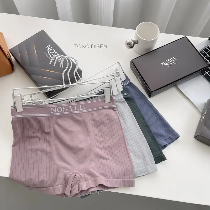 Nosile-Celana Dalam Pria Seamless ISI 4PCS | Underwear Pria Premium Quality 0