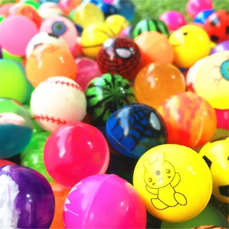 Product Introduction of 20pcs Multicolor Funny Toy Balls Mixed Bouncing Solid Floating Elastic Rubber Bounce Ball of Pinball Bouncy Toys for Kids 25mm 22