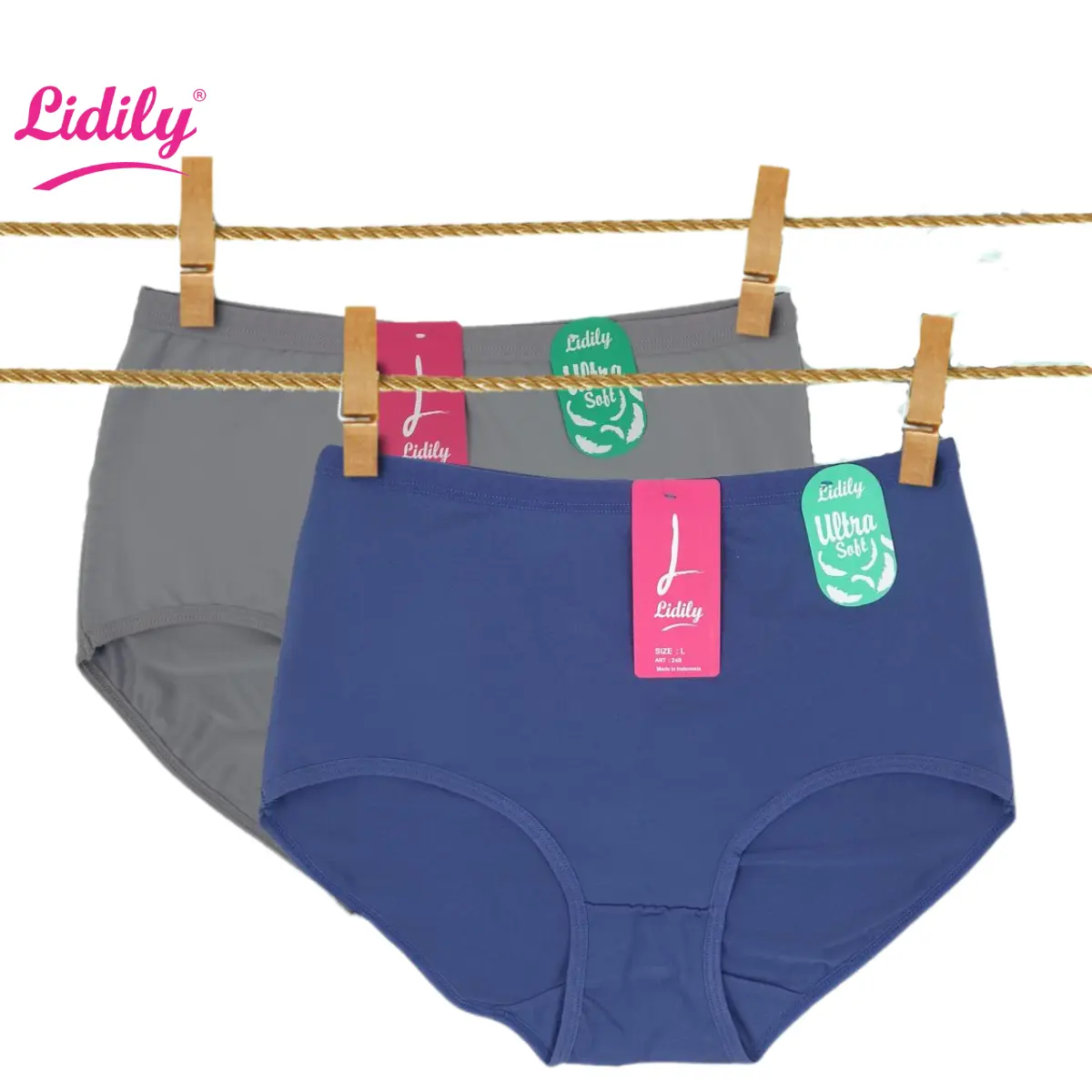 Lidily - Panty Underwear Wanita Big Size | Celana Dalam YN248 Jumbo M - 6L Katun Organik