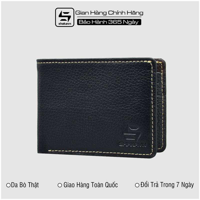 Ví nam mini thật cầm tay da bò cao cấp Shakavn SVB191