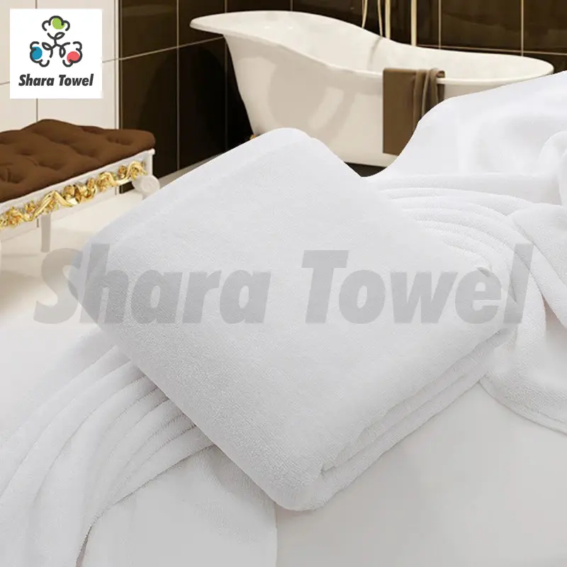 Bath Towel / Handuk Mandi / Renang Hotel Putih Ukuran Sedang Full 100% Premium Katun 0