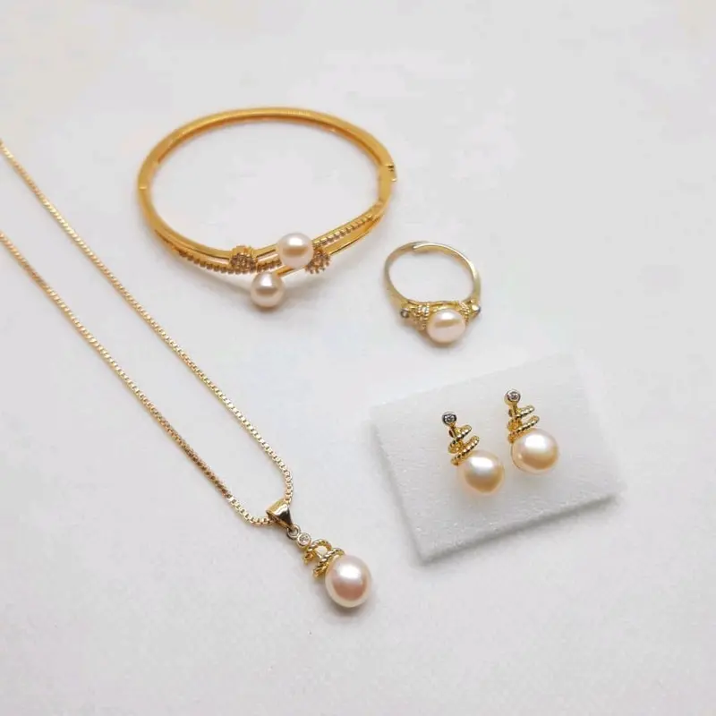 Set Cantik Mutiara Tawar Asli Bersertifikat 7