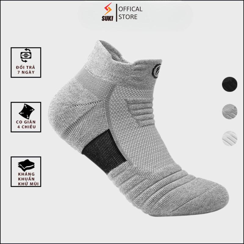 Tất nam thể thao dày dặn gân ma sát chuyên dụng dành cho nam chạy bộ, bóng đá, bóng rổ, đi xe đạp khử mùi hôi cực tốt