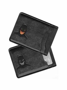 Cartera Corta de Hombre con Diseño de Batman, Cartera Casual con Múltiples Ranuras para Tarjetas, Portatarjetas de Estilo Sencillo para Uso Diario