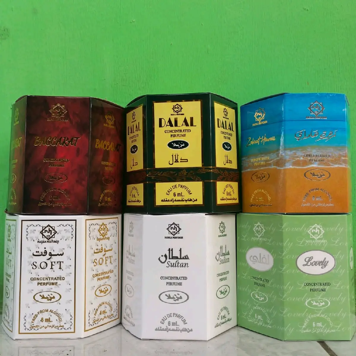Nazila Perfume arab non alkohol terlaris 1 box isi 6 pcs original unisek laki laki perempuan