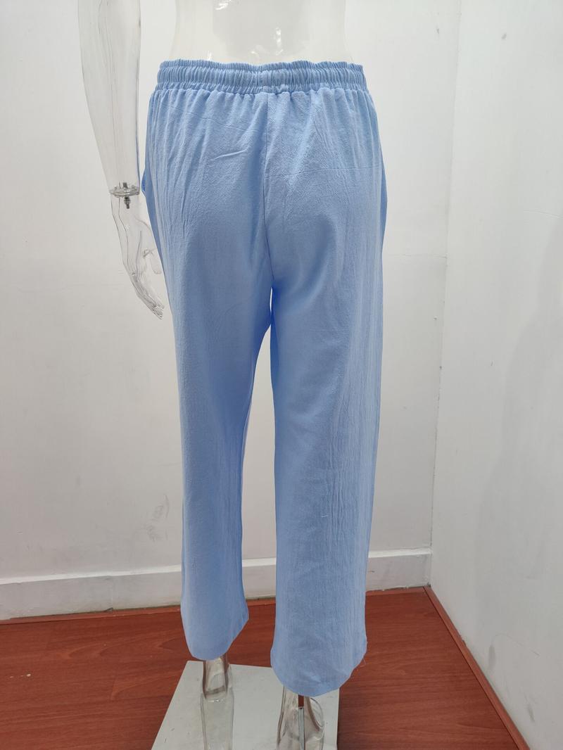 Product Introduction of Rib Flares, Crotchless Pantfashion Women's Clothingfashion Women's Women's New plus Size Loose Cotton Linen Women's Casual Pants Comfort Fabric Womenswear Bottoms Customized Evening Gorgeous Overall 28