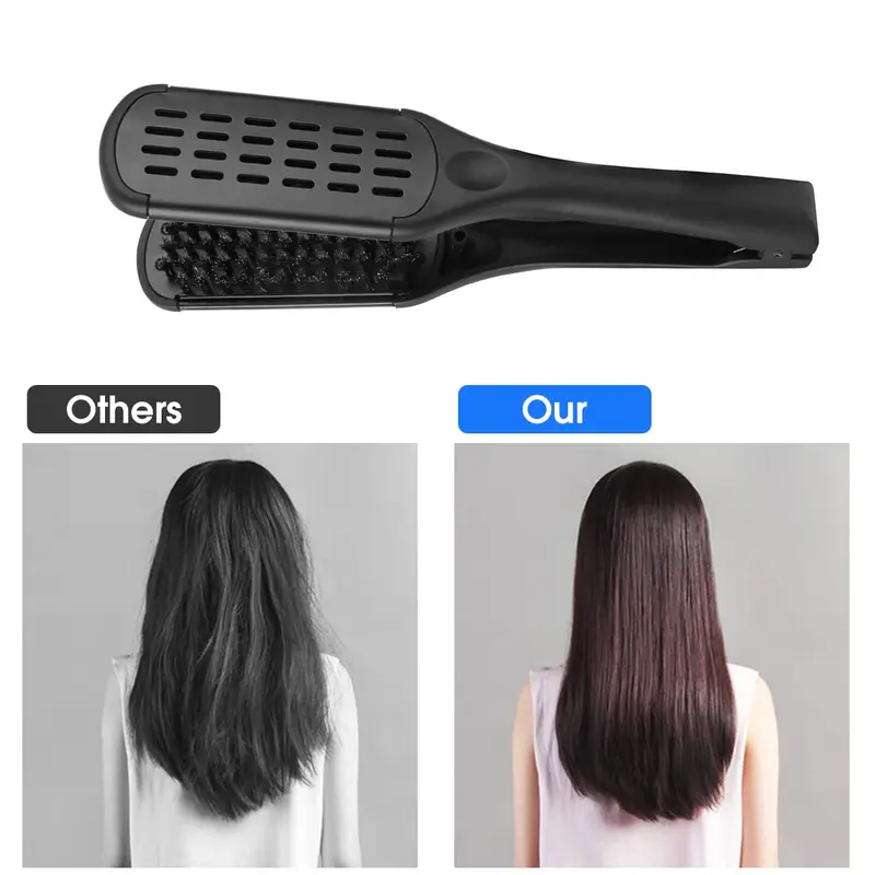 Anti-static Hair Brush, 1 Count V-shaped Hair Styling Comb, Heatless Hair Styling Tool for Straightening, Hairdressing Comb for All Hair Types 2