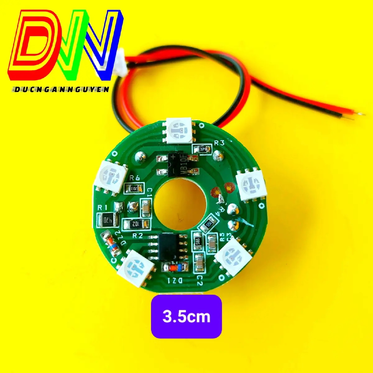 Mạch 05 Led 3,5cm Tự Động chuyển màu cho đèn thờ cúng