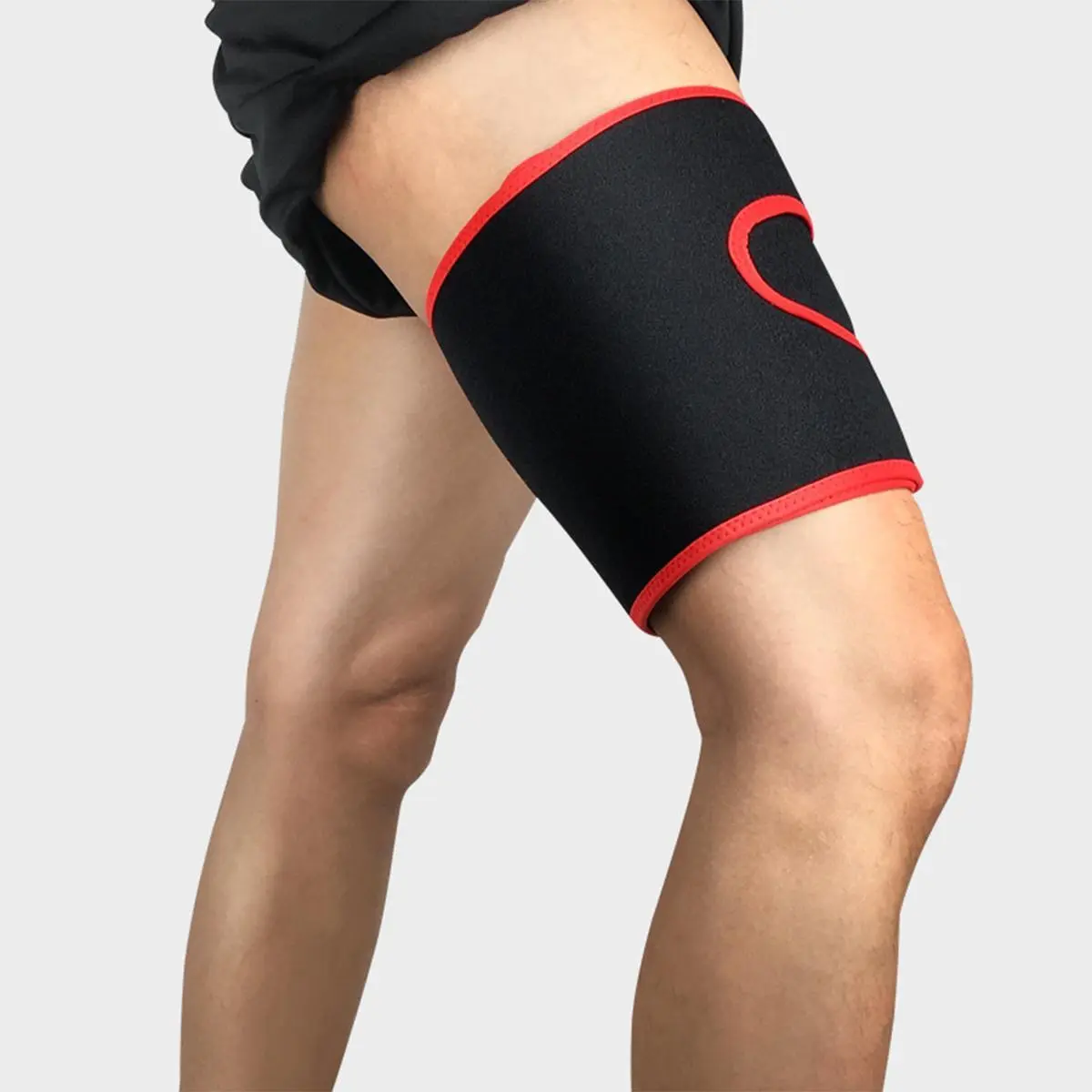 Nẹp Đùi Có Thể Điều Chỉnh, Quấn Cơ Quadriceps Và Đùi, Unisex, Thoáng Khí, Không Trơn Trượt, Tay Áo Nén Dây Căng