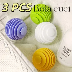 3PCS Silicone Laundry Bal/Washing Laundry Ball/Anti Kusuk Bola Karet Laundry/Silikon Bola Laundry Mesin Cuci