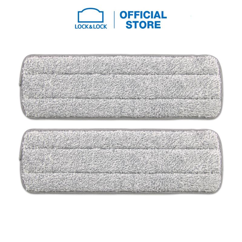 Bộ Khăn Lau Sàn ETM471RFL (2 bông) - Thay Thế Cây Lau Nhà ETM471 Lock&Lock- Hàng Chính Hãng