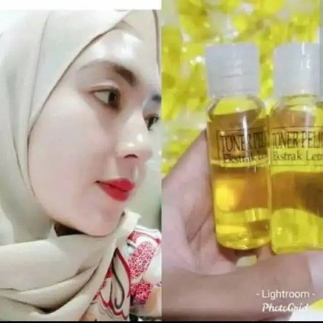 6 BOTOL - TONER PELICIN WAJAH EKSTRAK LEMON 60ml 2
