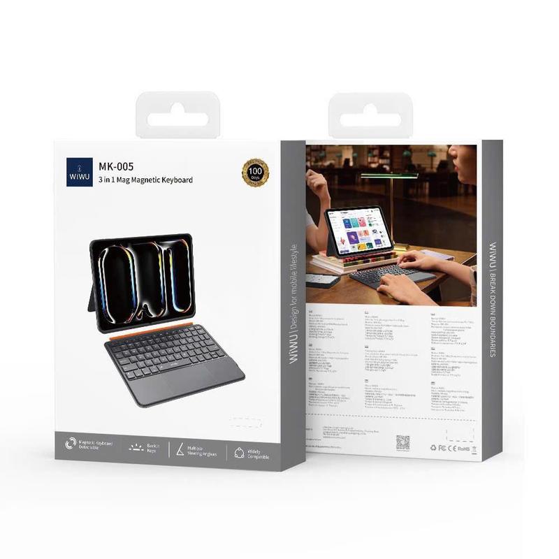 Bao da nam châm kèm bàn phím WIWU COMBO 3IN1 MK-005 cho iPad Pro 11inch M4 M5 / Pro 13inch M4 M5 / Air11 inch M4 M3 M2 / Air13 inch M4 M3 M2