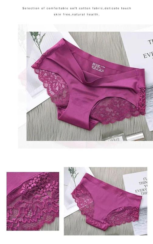 Product Introduction of 3PCS  Seamless Women's Hollow Out Panties Underwear Comfortable Breathable Lace Briefs Low Rise Female Sport Panty Soft Lady Lingerie Womenswear Innerwear 16