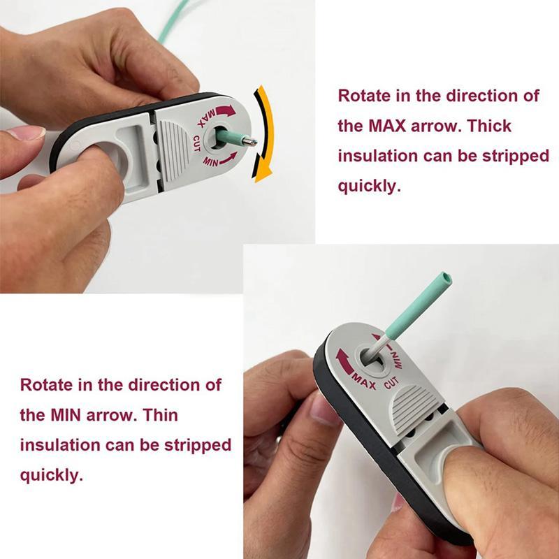 Product Introduction of Coaxial Line Stripper, Multi-purpose Ring-shaped Stripping Tool, Telephone Line Category 5e Twisted Pair Network Cable Stripper 7