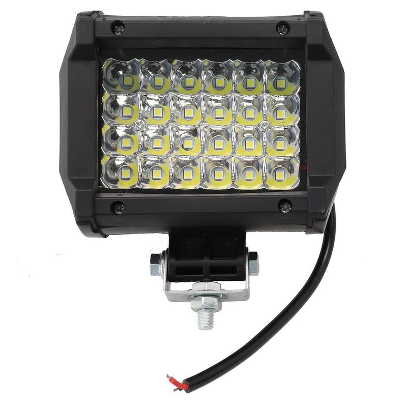 Thanh đèn LED làm việc, 4 inch, 72W, Đèn combo thể thao, Thích hợp cho lái xe Offroad và xe tải, Màu trắng 0