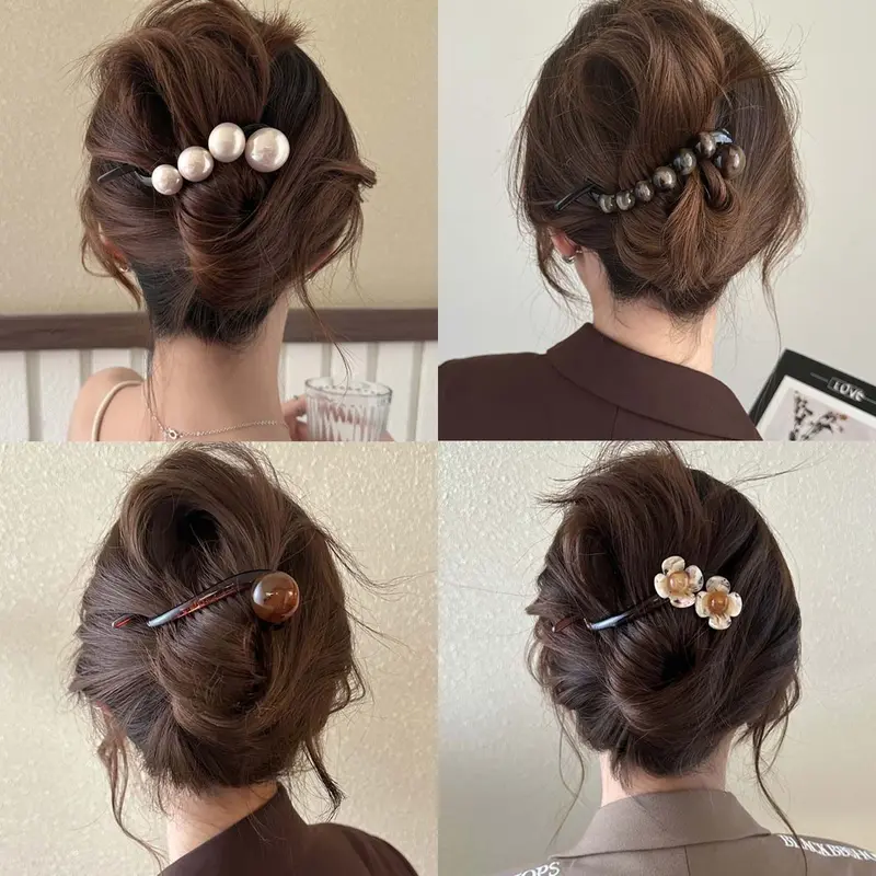 Klip Rambut Mutiara Besar, Gaya Minimalis, Tali Tunggal, Untuk - TikTok ...