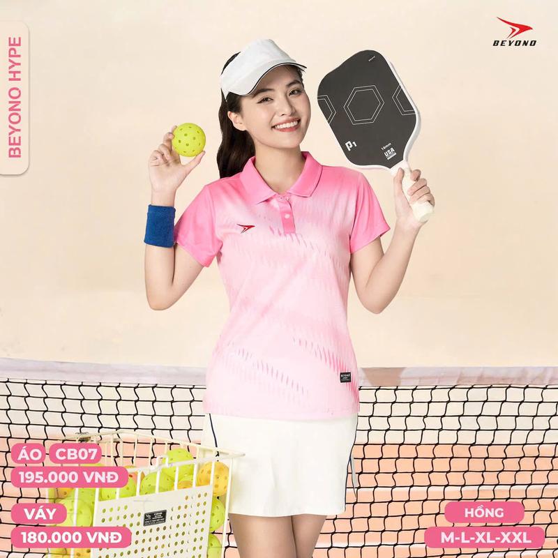 Áo cầu lông, tenis, pickleball BEYONO HYPE CB07 cao cấp chuẩn thi đấu,thấm hút mồ hôi cực đẹp - sport hoàng phúc quần