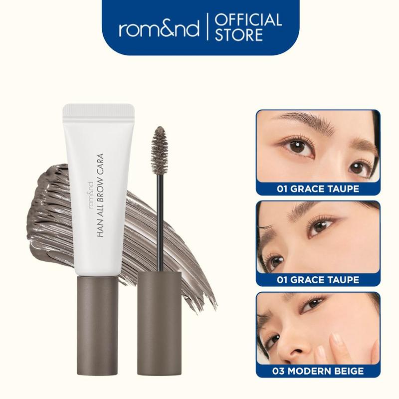 [Rom&nd] Mascara Chân Mày Trang Điểm Tự Nhiên, Bền Màu, Lâu Trôi Romand Han All Brow Cara Cosmetic Mỹ Phẩm