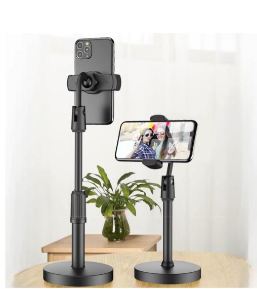 Giá Đỡ, Kẹp Điện Thoại, Ipad Kéo Dài 38Cm Để Bàn Xem Phim, Chụp Hình Xoay 360 Độ Chuyên Dụng