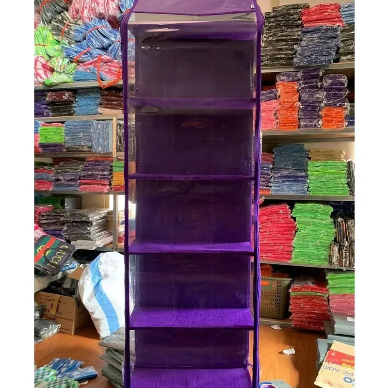 [COD] RAK TAS GANTUNG POLOS JUMBO PAKAI RESLETING KANAN KIRI ALAS TRIPLEK RAK SEPATU RAK TAS RAK KOSMETIK RAK HIJAB Dipasang di Dinding Dapat disesuaikan hijau kuning merah 2