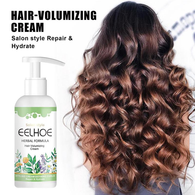 Product Introduction of Curly Hair Volumizing Cream,Styling Essence, Curl Defining Style Repair Hair Frizz, Curl Gel U0R4 19