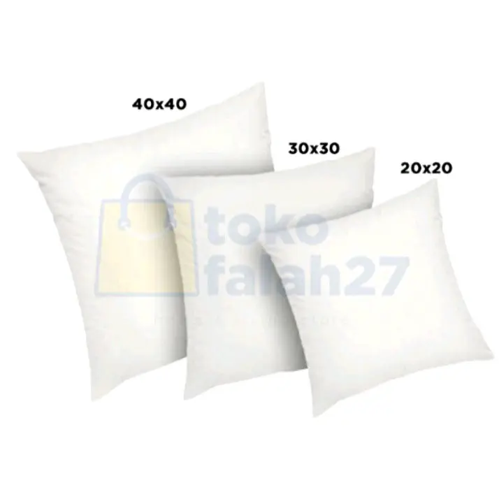 Bantal Sofa 30x30 , 30x60 , 20x20 , 40x40 Katun Putih 1