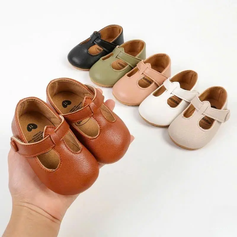 Giày búp bê cho bé gái- Giày tập đi chất da PU siêu mềm cho bé từ sơ sinh phong cách công chúa dễ thương GTD01 2