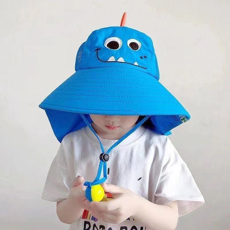 Mũ chống nắng cho bé trai bé gái đi biển đi biển chống tia UV có lưới thoáng mát mũ vành lớn siêu to rộng 1