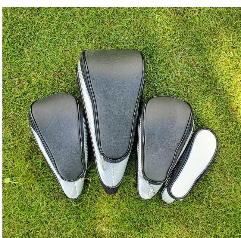 Product Introduction of Multifunctional Strong Magnet Closed Suction Golf Ball Wooden Pole Sets Club Head Cover Protection Sleeve Cap Set with Zipper Gt24025 9
