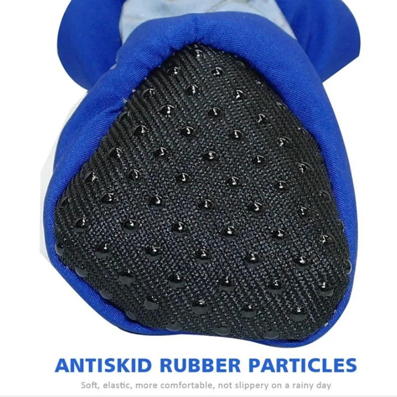 Product Introduction of 4 pcs/set waterproof pet dog shoes anti-slip rain boots footwear for small cats dogs puppy dog pet booties pet paw accessories 21