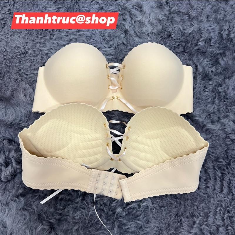 Áo lót cúp chống tuột Có Dây Rút Giữa Đệm dày 2 cm Nữ Women bra