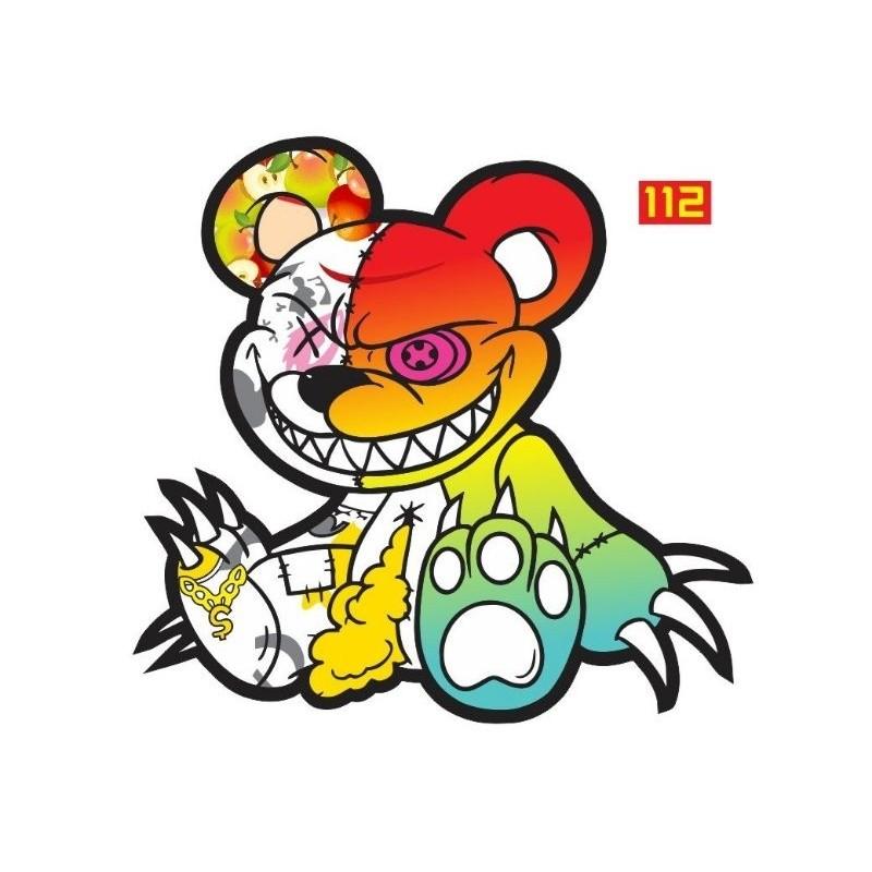 Tem dán xe sticker GẤU MA dán mọi vị trí điện thoại,máy tính,xe máy... 8